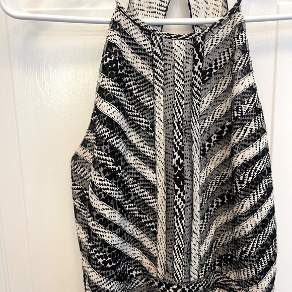 Parker Orion print mesh stripe dress - Picture 2 of 6